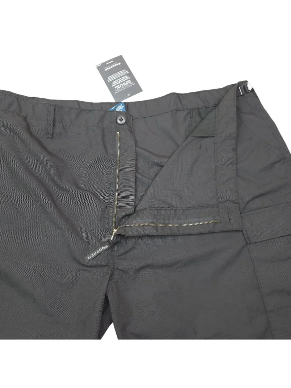Propper Mens Black Tactical Cargo Pants 3XL R Adjustable Drawstrings & Pockets